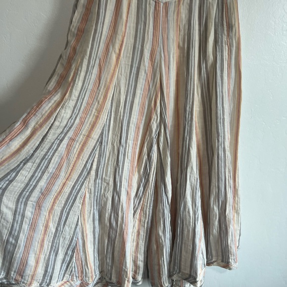 Free people Blair pull on stripe, wide leg, pant Ivory size xs - Picture 8 of 14